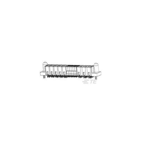 Te Connectivity MBXL VERT RCPT 12P+28S 6450552-9